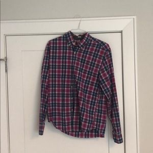 Large slim fit j crew casual button down